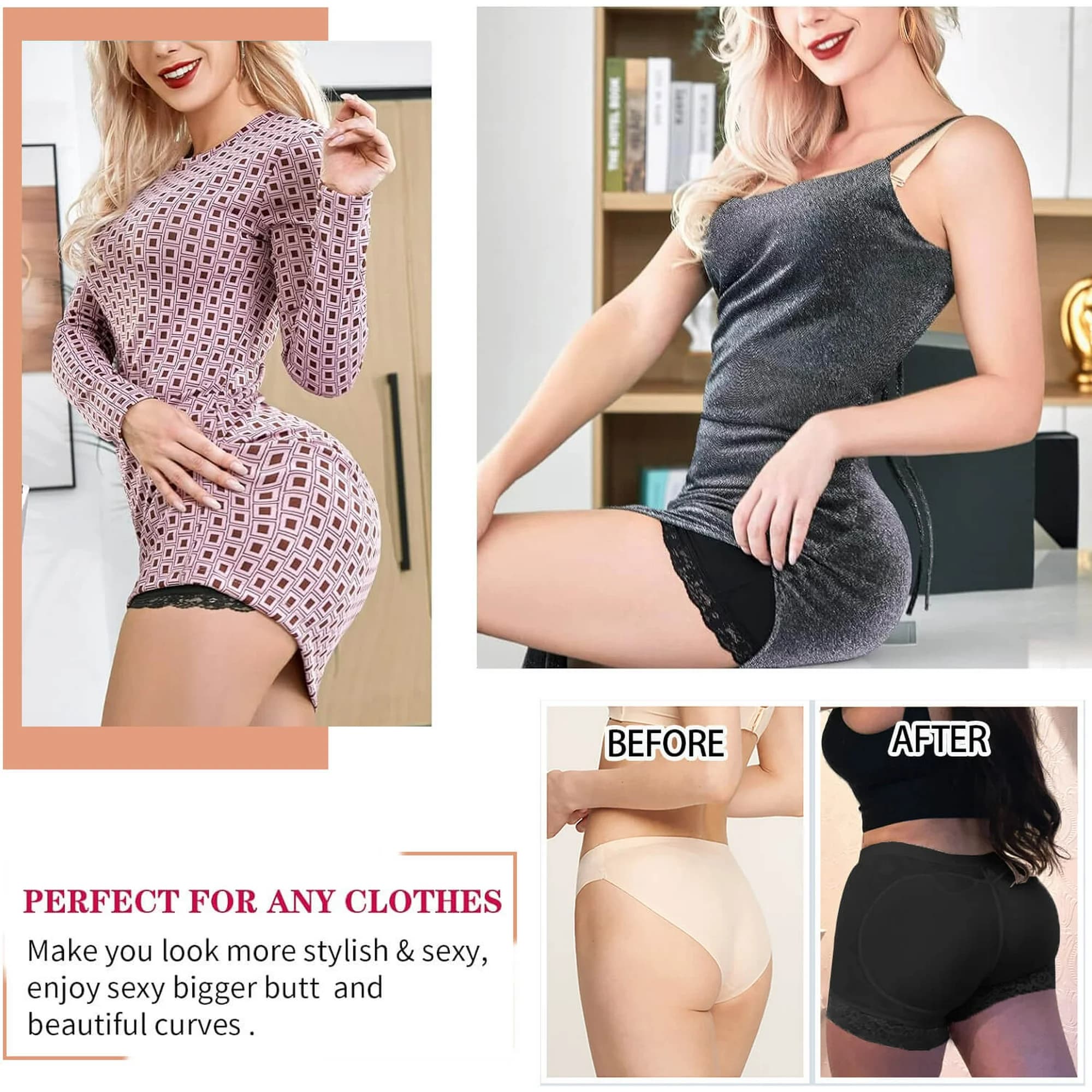 Seamless Booty Pads Panties